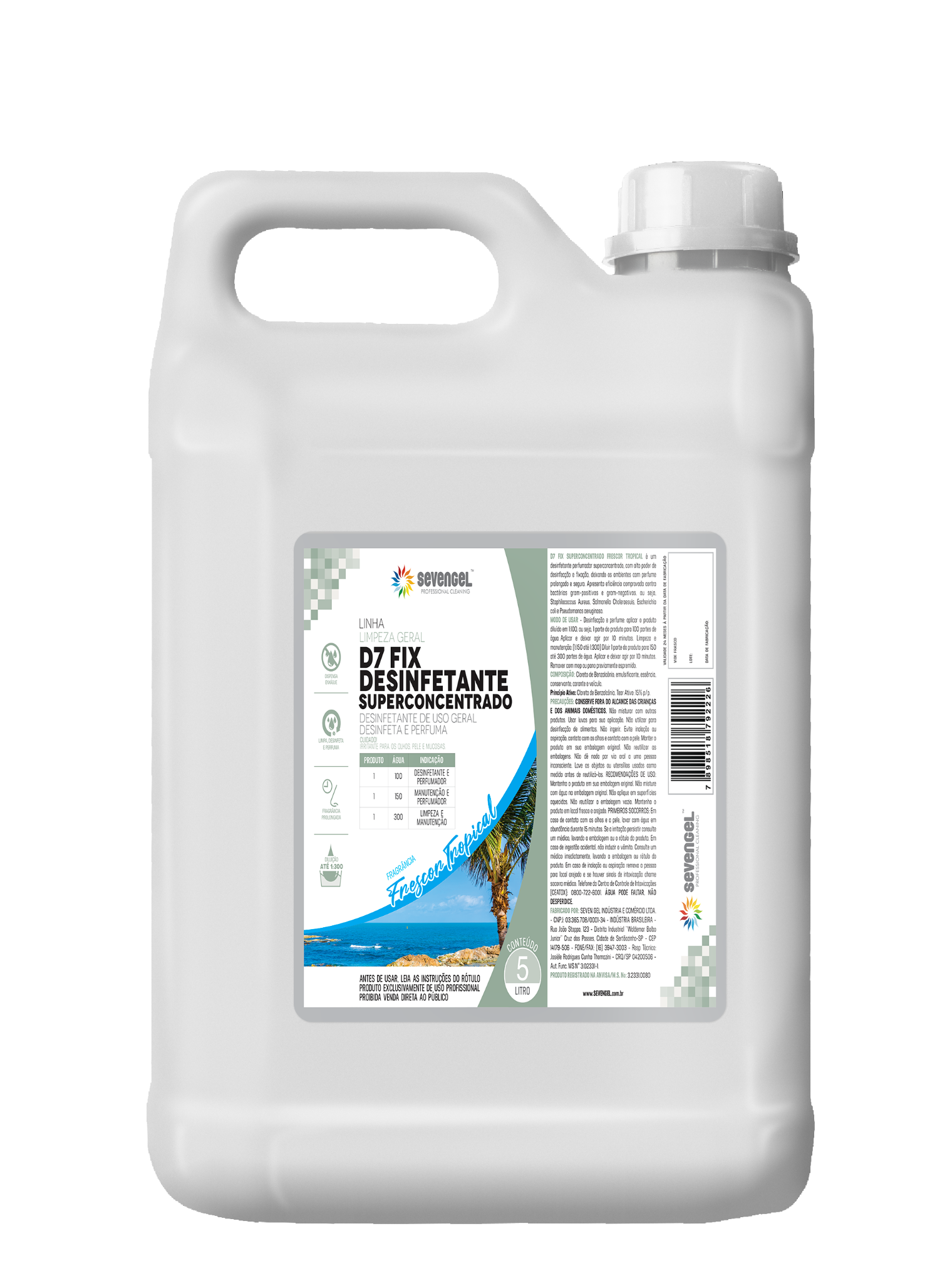 D7 FIX SUPERCONCENTRADO FRESCOR TROPICAL 5L